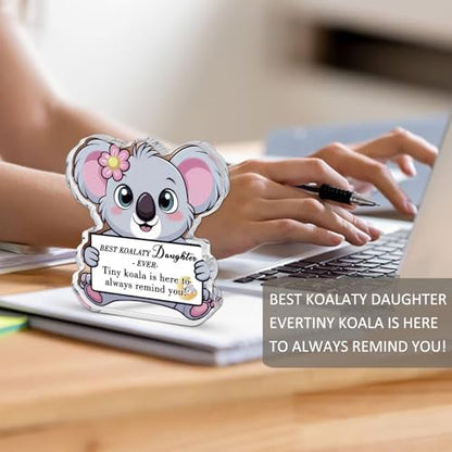 isiyu Daughter Gifts from Mom Dad Koala Gifts for Girls Decor Sign