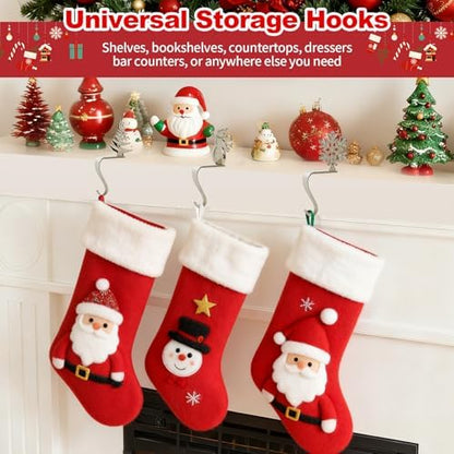 Christmas Stocking Holders,Set of 4, Suitable for Fireplace Home