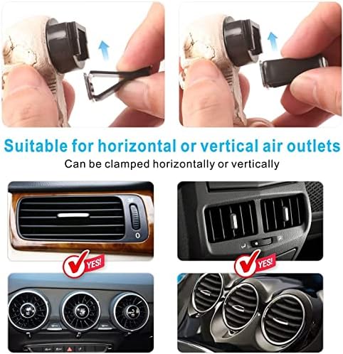 Skull Decor Car Air Freshener Vent Clips Goth Halloween Decorations