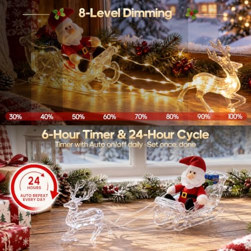 Christmas Santa and Reindeer Lights, Under The Christmas Tree