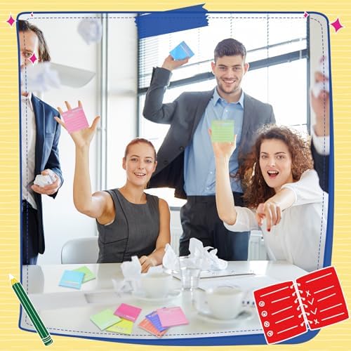 Yinder 24 Pcs Inspirational Sticky Notes Gifts, Appreciation, Dark