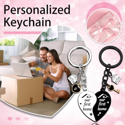 New Home Keychain House Warming Gifts for Couple Best Housewarming