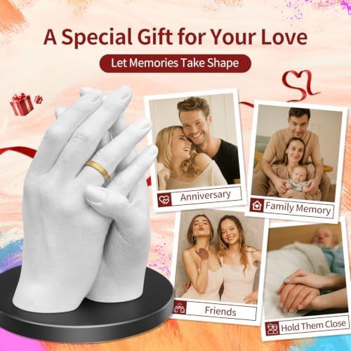 LUVTRACE Hand Casting Kit for Couples with Base,Practice Kit,Sealant
