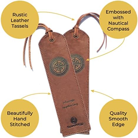 Sovereign-Gear Leather Bookmarks for Men and Women | Quality Bookmark