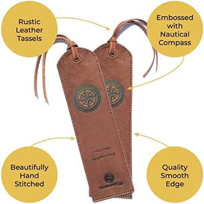 Sovereign-Gear Leather Bookmarks for Men and Women | Quality Bookmark