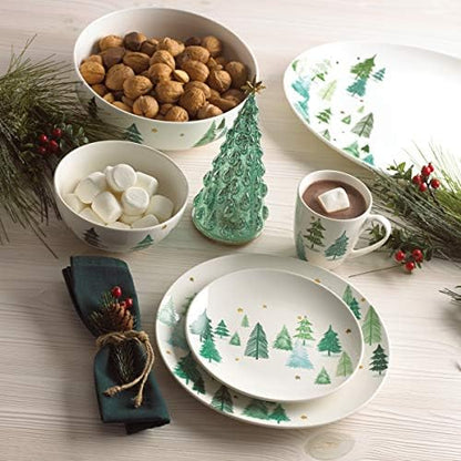 Lenox Balsam Lane 4-Piece All-Purpose Bowls, Christmas Salad Bowl Set