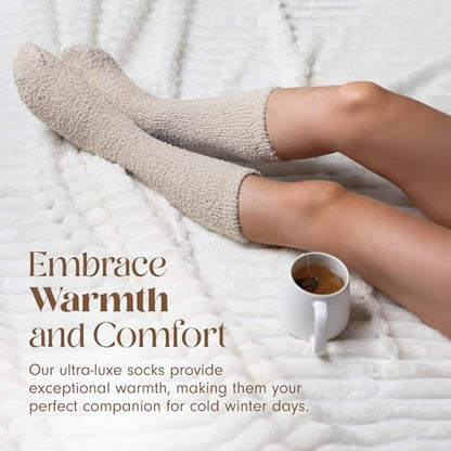 Unboxme Gifts Warm & Cozy Ultra-Luxe Cloud Fuzzy Socks, Gifts for