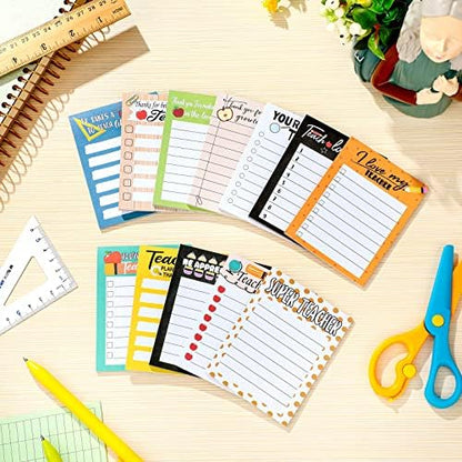 Pajean 12 Pcs Teacher Notepads Lined Back to School Gifts