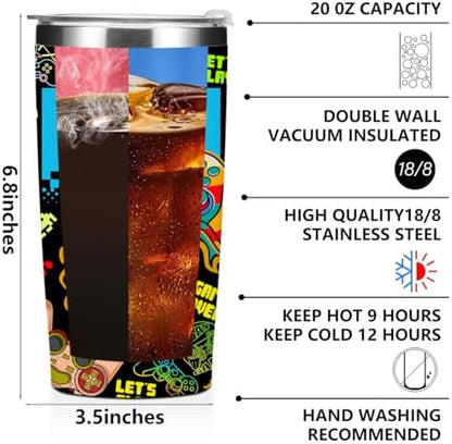 Gifts for Gamers Tumbler, Gamer Gifts for Men