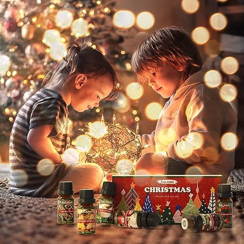 SALKING Christmas Fragrance Oils, Essential Oils Set for Diffuser for