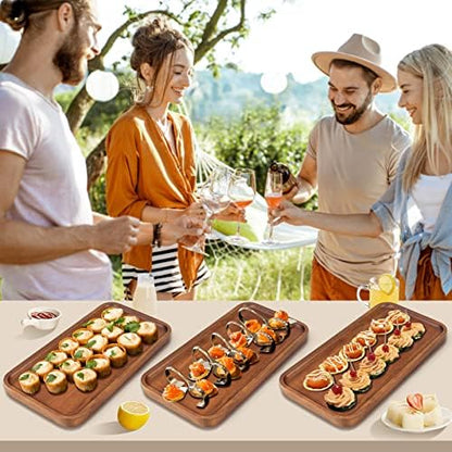Acacia Wood Serving Trays Charcuterie Board Cheese Platter Wooden