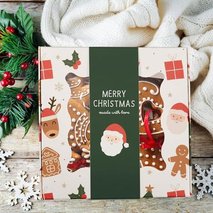 ZICOTO Beautiful Christmas Cookie Boxes Set Of 9 - Cute Containers to