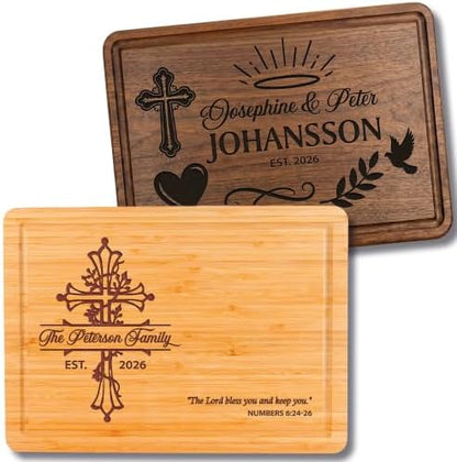 Christian House Warming Gifts New Home, Custom Christmas Cutting Board