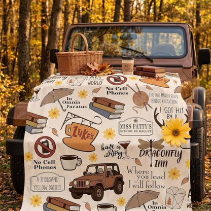 Gilmore Gift Girls Blanket Stars Hollow Flannel Throw Blanket,50"x40"