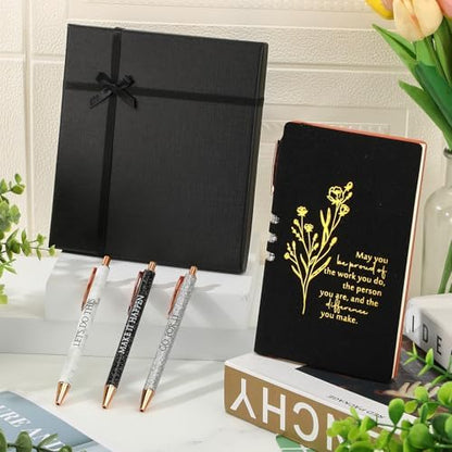 Sayglossy 5 Pcs Office Gift Set for Women, Black, Be Proud of