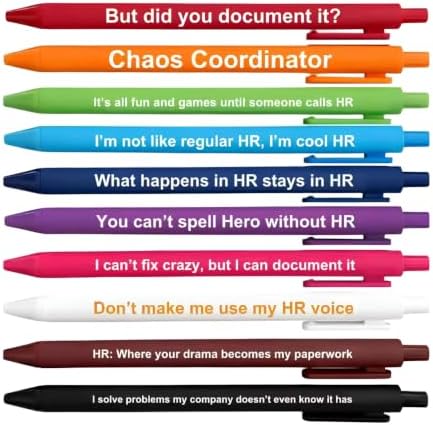 10PC Human Resources Writing Pens Funny HR Professional Office Pen