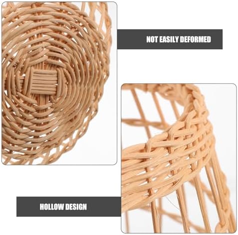 Wall Hanging Storage Basket, Willow Grass Woven Organizer for Mail