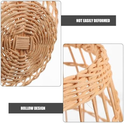 Wall Hanging Storage Basket, Willow Grass Woven Organizer for Mail