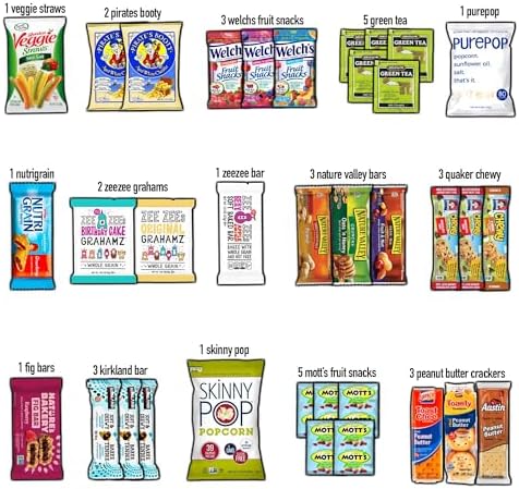 CRAVEBOX Healthy Snack Box (35 Count) Halloween Variety Pack Care
