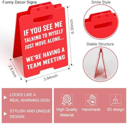 Funny Office Desk Decor Signs Gag Gifts for Coworker Boss Leader
