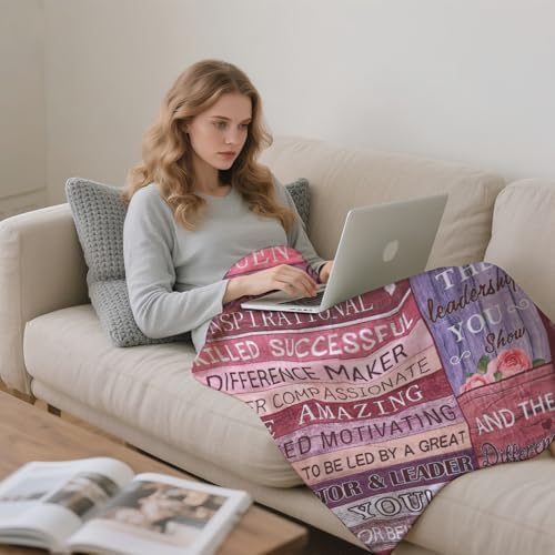 Boss Gifts for Women Soft Flannel Blanket Inspirational Gifts