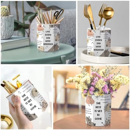 Cute Pen Holder for Desk, Ceramic Pencil Holder, Makeup Brush Holders