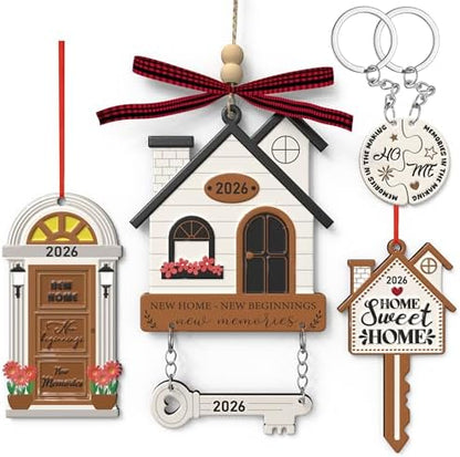 New Home Ornaments 2026, Housewarming Gifts New Home Gifts Ideas 4PCS