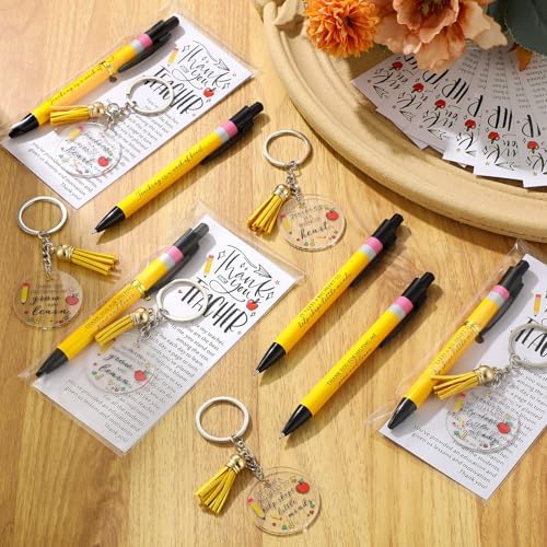 Daifunli 10 Pack Teacher Appreciation Gifts Bulk, Thank You Pens with