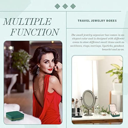 Yinkin 12 Pcs Mini Travel Jewelry Case Bridesmaid Proposal Gift Boxes