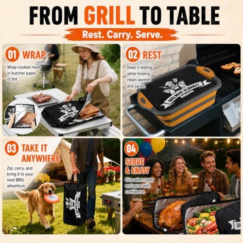 Bolycen Upgraded 21 in BBQ Blanket for Resting Meat, Insulated Brisket