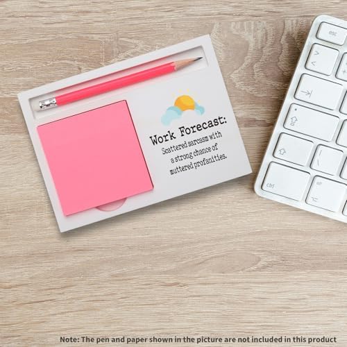 Funny Work Forecast Desk Sign Office Humor Plaque Coworker Boss Decor