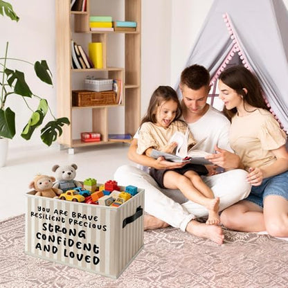 Inspirational Kids Nursery Foldable Storage Bins Box with Handles