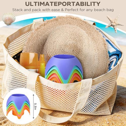 Uarzt Beach Vacation Essentials Accessories - Sand Coasters Drink Cup