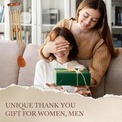Leebbsin Thank You Gifts for Women Men, 25.5" Appreciation Wind Chimes