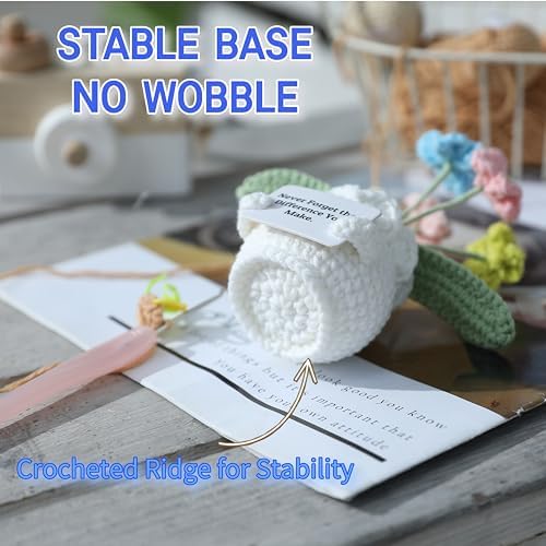 Teacher Gifts for Women, Helping Me Grow Crochet Flower Pot
