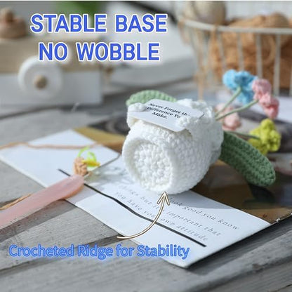 Teacher Gifts for Women, Helping Me Grow Crochet Flower Pot