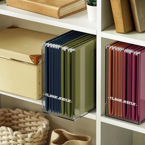 File Organizer for Desk - This Acrylic Storage Box is great for Office