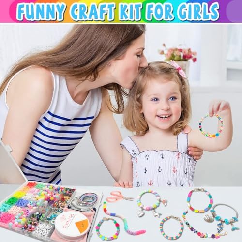 leitait Girls Toys Bracelet Making Kit -3400pcs Charm Jewelry Making