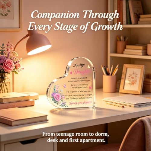 Daughter Gifts from Mom & Dad - To My Daughter Desk Decor
