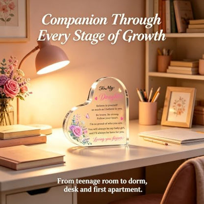 Daughter Gifts from Mom & Dad - To My Daughter Desk Decor