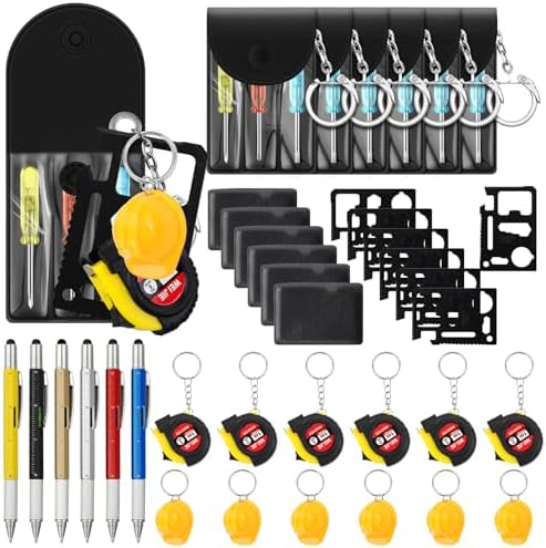 30 Pcs Mini Tool for Men Adult Tape Screwdriver Keychain Pen