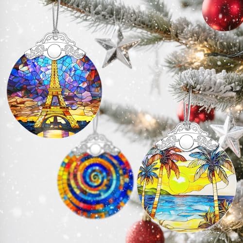 Christmas Ornaments: Stained Glass Ornament, Christmas Tree Ornament