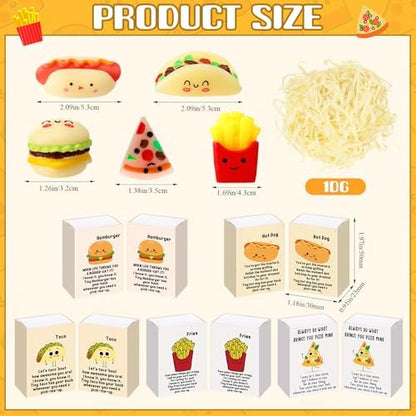 Cinnvoice 25 Sets Appreciation Gifts Bulk Food Balls Emotional Card