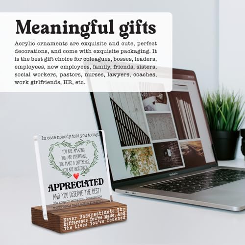 akeke You Are Appreciated Motivational Home Office Desk Shelf Decor