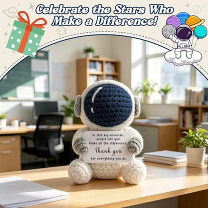 Teacher Appreciation Thank You Crochet Astronaut Gifts for Women Men