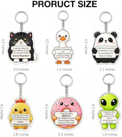 Inspirational Gifts Bulk for Women Coworkers Thank You Keychains