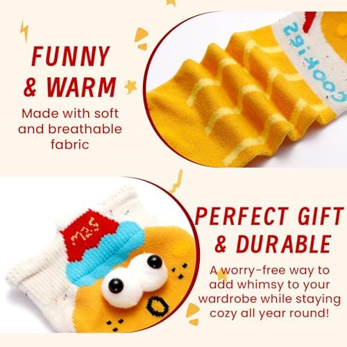 Magnetic Novelty Socks - 4 Pairs of Hands Holding Hands Silly Socks