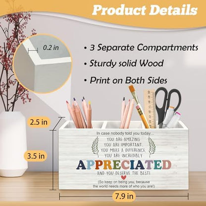 Inspirational Pen Holder Organizer for Desk Accessories, Teacher