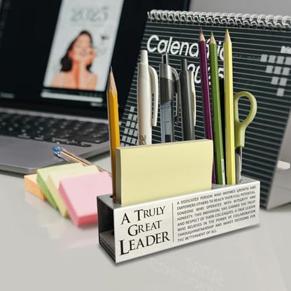 akeke Team Leader Appreciation Gifts for Men, Leader Pen Holder