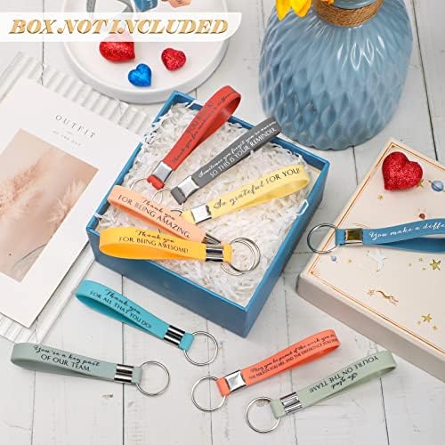 Nosiny 30 Pcs Keychain Appreciation Gift Bulk for Employee Coworker
